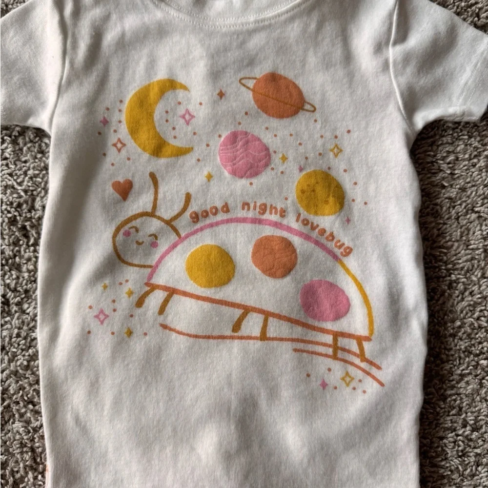 Toddler Girl Pajamas Set 2 piece Pajamas short sleeve and pants space size 2T